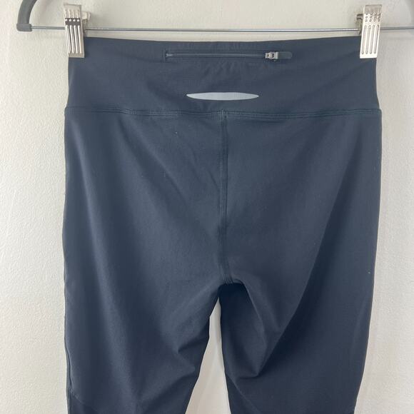 Under Armour Black Tech Mesh Crop Capri Pants All Season Leggings Yoga XS - Picture 5 of 8